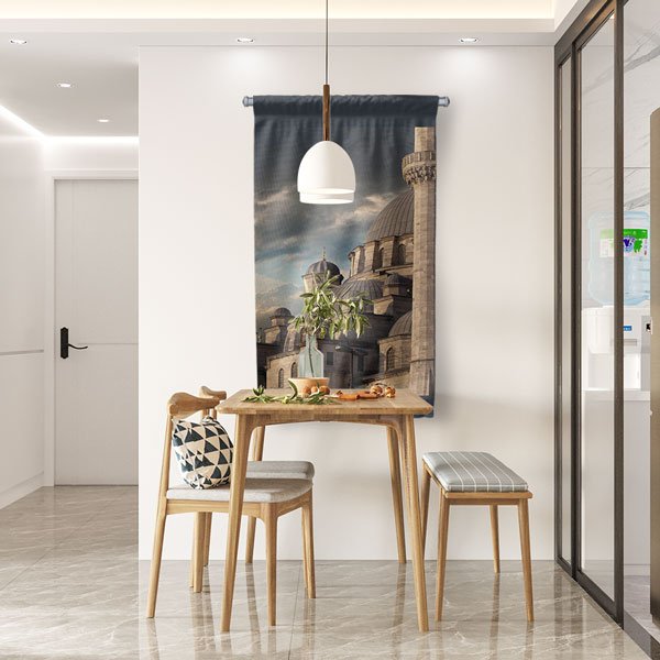 Türkiye Camileri Dış Mekan Duvar Flaması Kumaş Baskı 10764