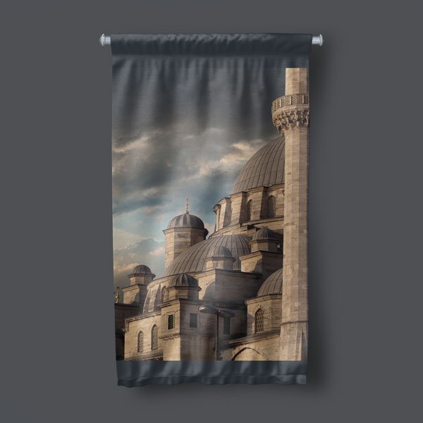 Türkiye Camileri Dış Mekan Duvar Flaması Kumaş Baskı 10764