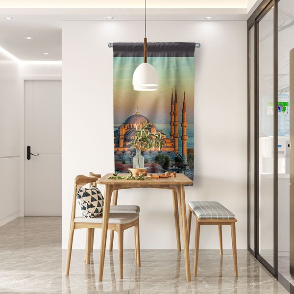 islam-duvar-sanati-10767-03 Selimiye Camii Edirne Duvar Flaması Kumaş Baskı 10767
