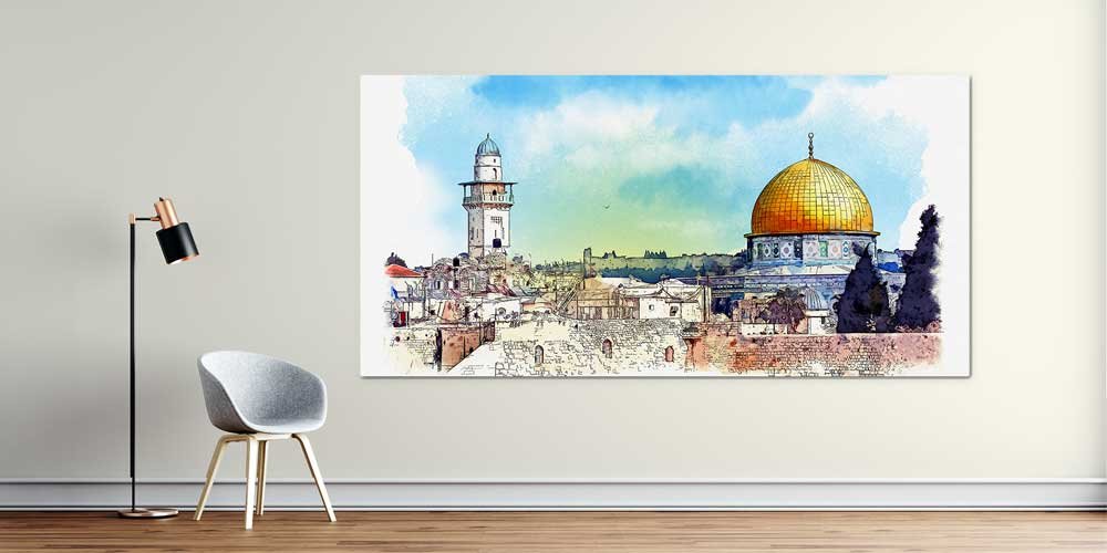 islam-duvar-sanati-11371-01 Kubbet-üs-Sahra Duvar Dekor Ürünü 11371