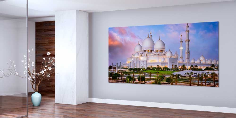 Sheikh Zayed Camii Gün Batımı Manzarası Büyük Boy Duvar Posteri 11382
