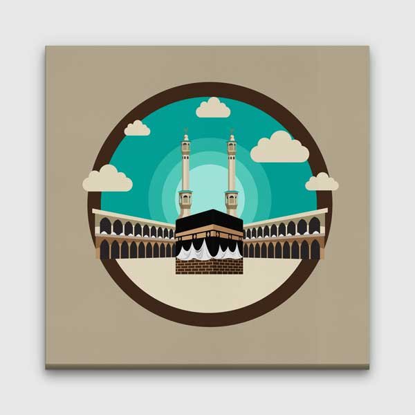 islam-duvar-tablo-10926-00 Kabe İllüstrasyon Tasarımlı Kanvas Duvar Tablosu – 10926