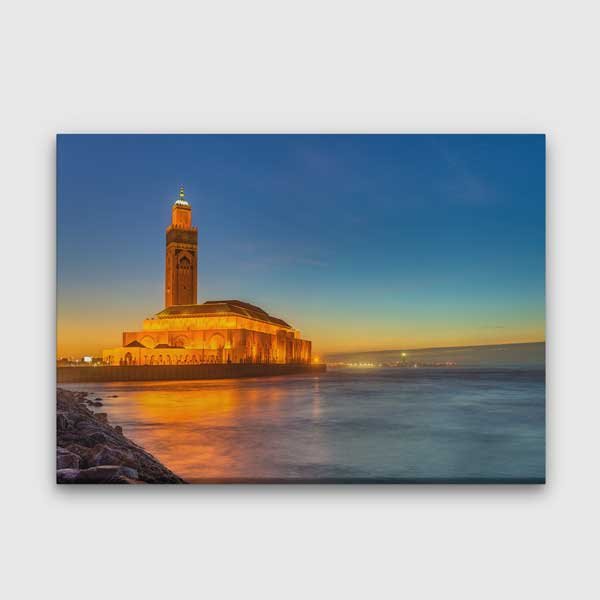 Fas Hasan 2 Camii Temalı Kanvas Tablo – 10779