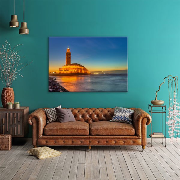 Fas Hasan 2 Camii Temalı Kanvas Tablo – 10779