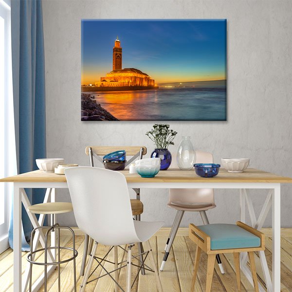 Fas Hasan 2 Camii Temalı Kanvas Tablo – 10779