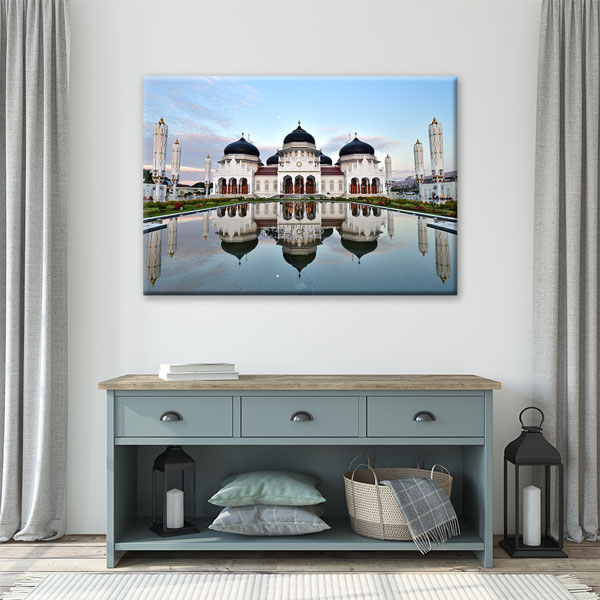 Endonezya Banda Aceh Masjid Raya Baiturrahman Kanvas Tablo – 10788