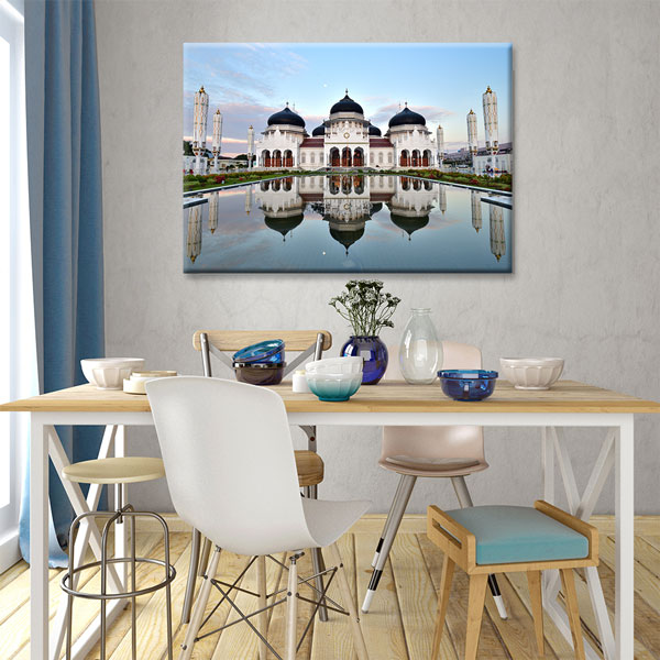 Endonezya Banda Aceh Masjid Raya Baiturrahman Kanvas Tablo – 10788