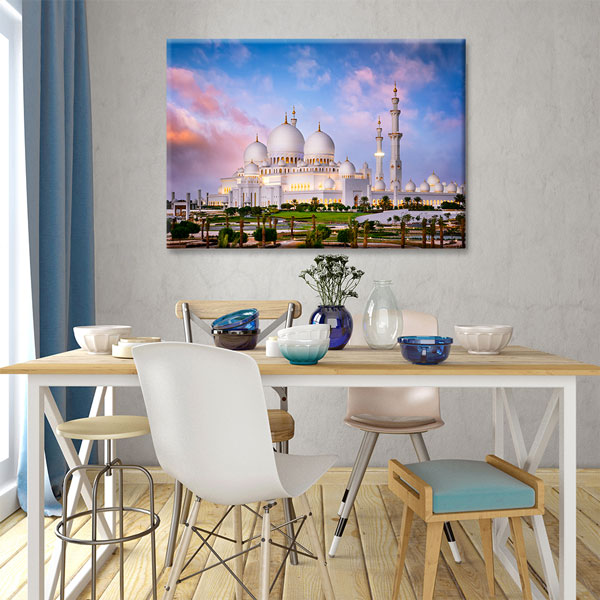 Hassan II Camii Gece Manzarası Kanvas Tablo – 10796