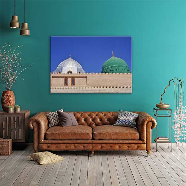 Medine Mescid-i Nebevi Kubbe Tasarımlı Kanvas Duvar Tablosu – 10899