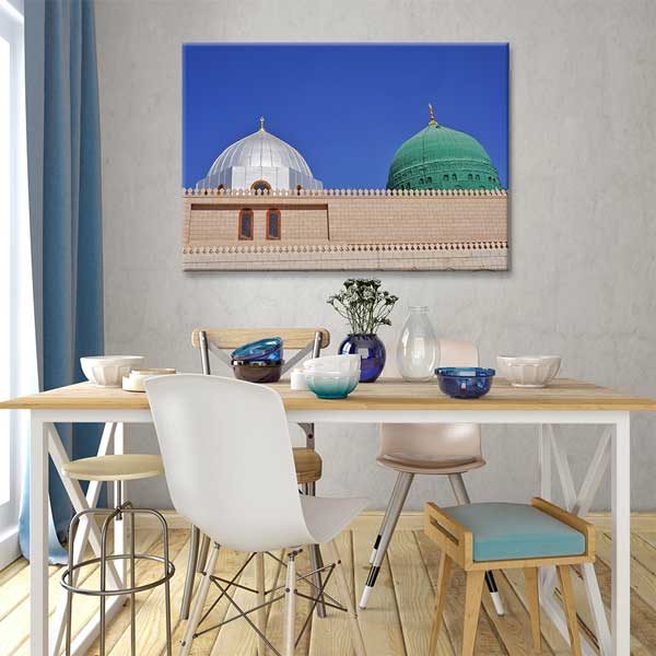 Medine Mescid-i Nebevi Kubbe Tasarımlı Kanvas Duvar Tablosu – 10899