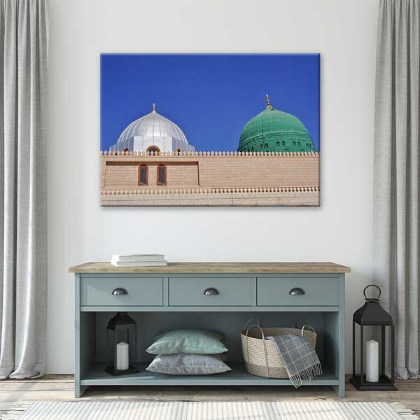 Medine Mescid-i Nebevi Kubbe Tasarımlı Kanvas Duvar Tablosu – 10899