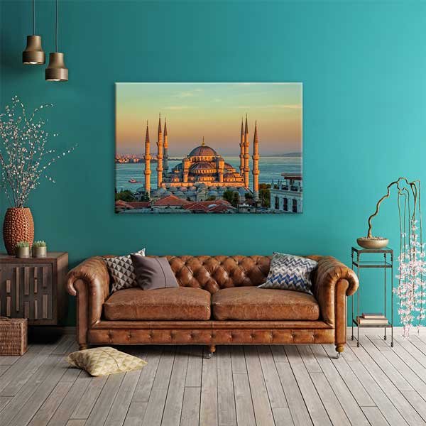 islam-duvar-tablolari-10919-01 Türkiye Camileri Kanvas Tablo - İstanbul Manzara Dekoru – 10919