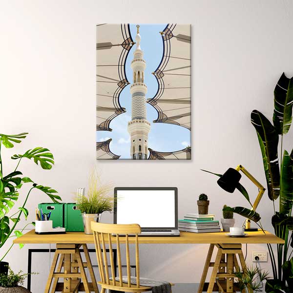 Medine Mescid-i Nebevi Minare Kanvas Duvar Tablosu – 10920