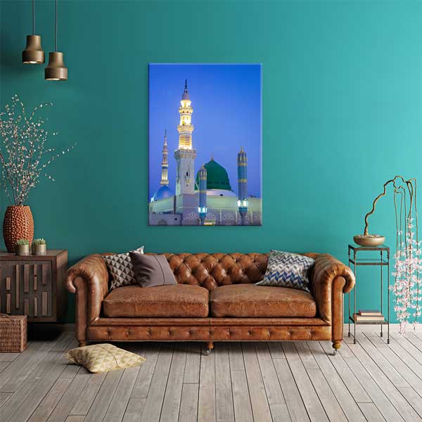 Medine Mescid-i Nebevi Gece Manzaralı Kanvas Duvar Tablosu – 10921