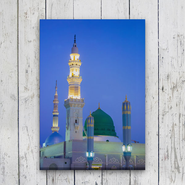 Medine Mescid-i Nebevi Gece Manzaralı Kanvas Duvar Tablosu – 10921