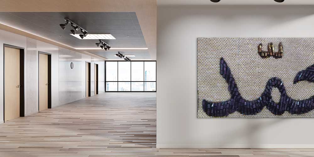 Boncuk İşlemeli Hat Sanatı Temalı Duvar Dekoru 11413