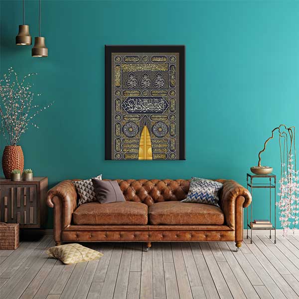 Kabe Kisvesi ve Kapı Detaylı Kanvas Duvar Tablosu – 10889