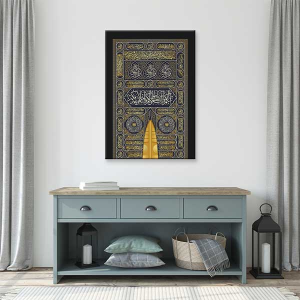 Kabe Kisvesi ve Kapı Detaylı Kanvas Duvar Tablosu – 10889