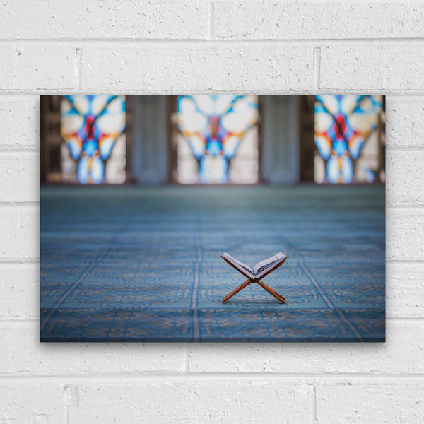 islam-kanvas-tablolar-10898-05 Kur’an-ı Kerim ve Cami Motifli İslami Kanvas Duvar Tablosu – 10898