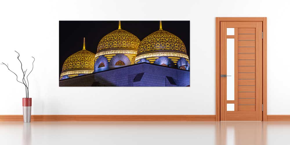 Sultan Qaboos Camii Gece Manzarası Büyük Boy Duvar Posteri 11380