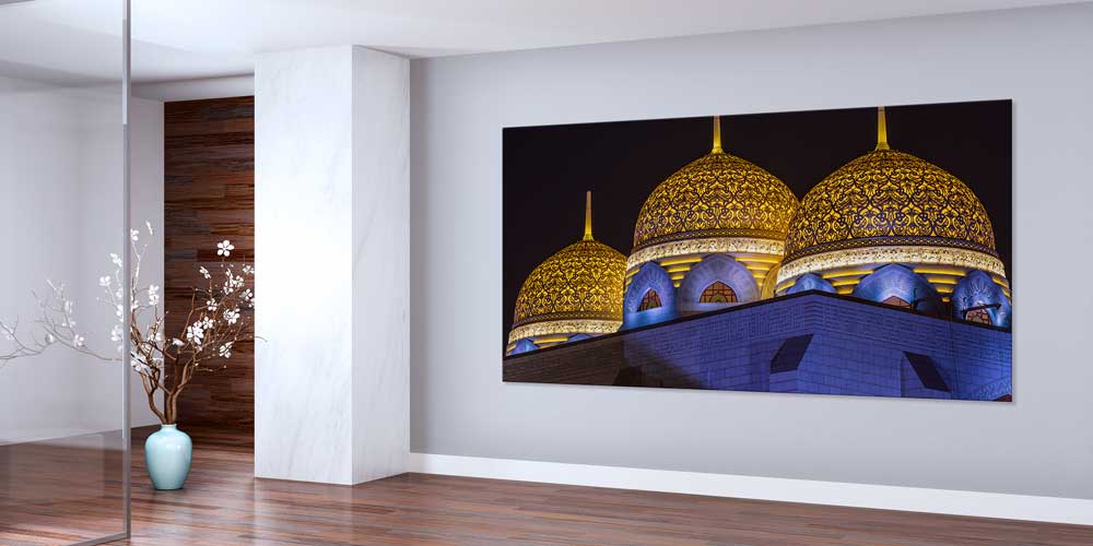 Sultan Qaboos Camii Gece Manzarası Büyük Boy Duvar Posteri 11380