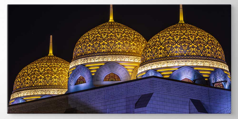 Sultan Qaboos Camii Gece Manzarası Büyük Boy Duvar Posteri 11380