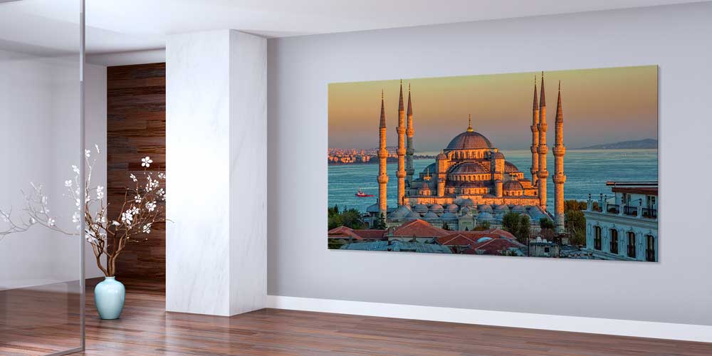 islam-mimarisi-tablo-11471-03 İstanbul Sultanahmet Camii ve Deniz Manzaralı Büyük Ebatlı Duvar Dekoru – 11471