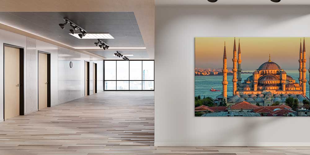 islam-mimarisi-tablo-11471-04 İstanbul Sultanahmet Camii ve Deniz Manzaralı Büyük Ebatlı Duvar Dekoru – 11471