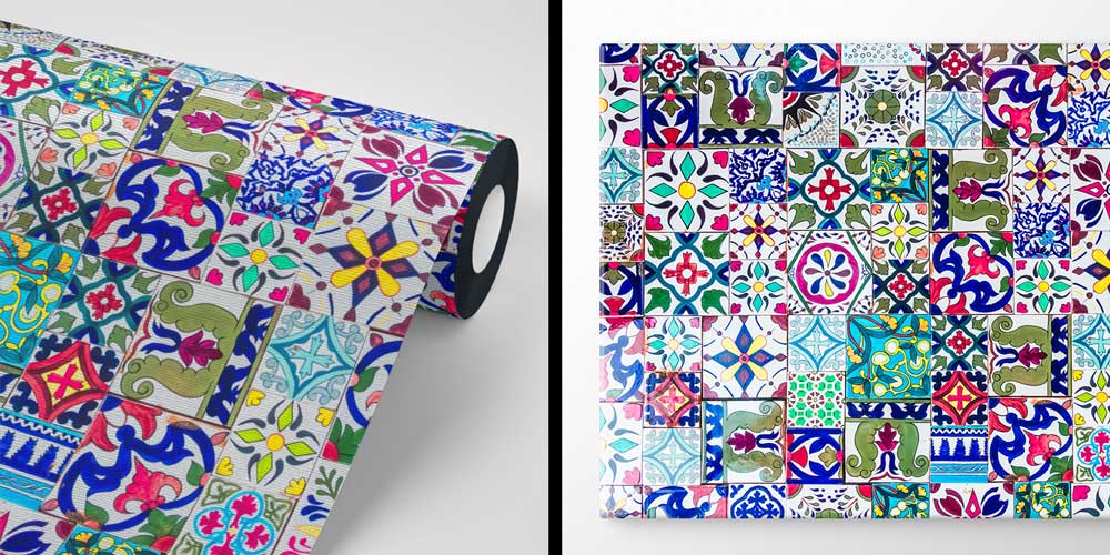 İslam Sanatı Desenli Duvar Kağıdı 6151