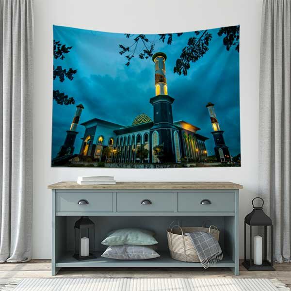 Kuala Lumpur Endonezya Camii Duvar Örtüsü 10551