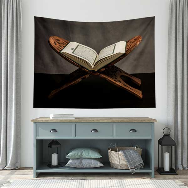 islam-sanati-dekorasyon-10623-03 Kur’an-ı Kerim Rahle Üzerinde Duvar Örtüsü 10623