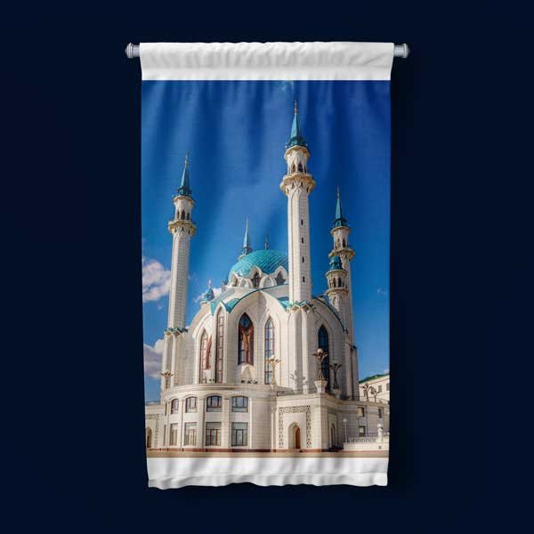 Kul Şerif Camii Mavi Kubbe Duvar Flaması 10667