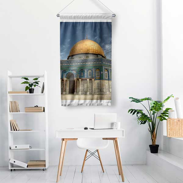 Kudüs Kubbet-üs-Sahra Duvar Flaması 10666