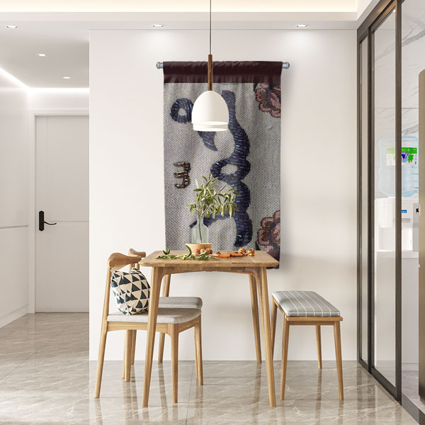 Hz. Muhammed Yazılı İslami Hat Sanatı Duvar Flaması Kumaş Baskı 10717