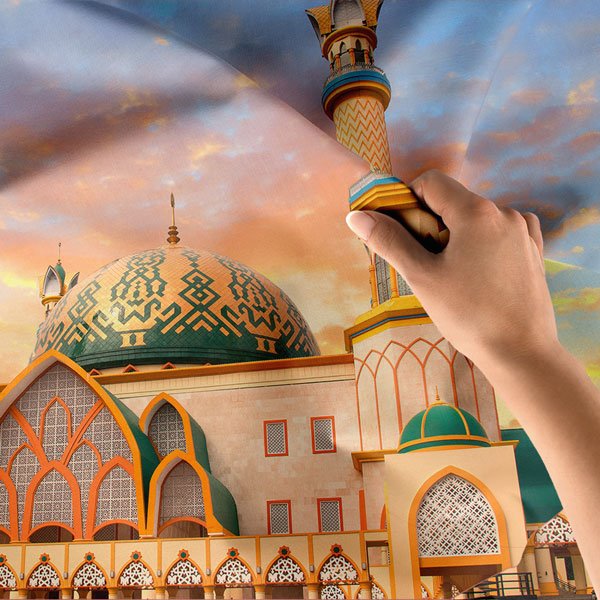 Sultan Mahmud Riayat Syah Camii Duvar Örtüsü 10547