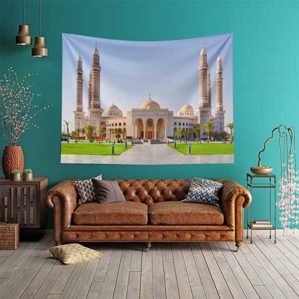 islami-duvar-dekoru-10552-01 Sana'a El-Salih Camii Duvar Örtüsü 10552