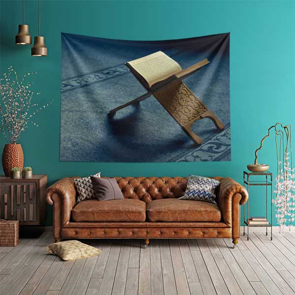 islami-duvar-dekoru-10621-01 Kur’an-ı Kerim Rahle Üzerinde Duvar Örtüsü 10621