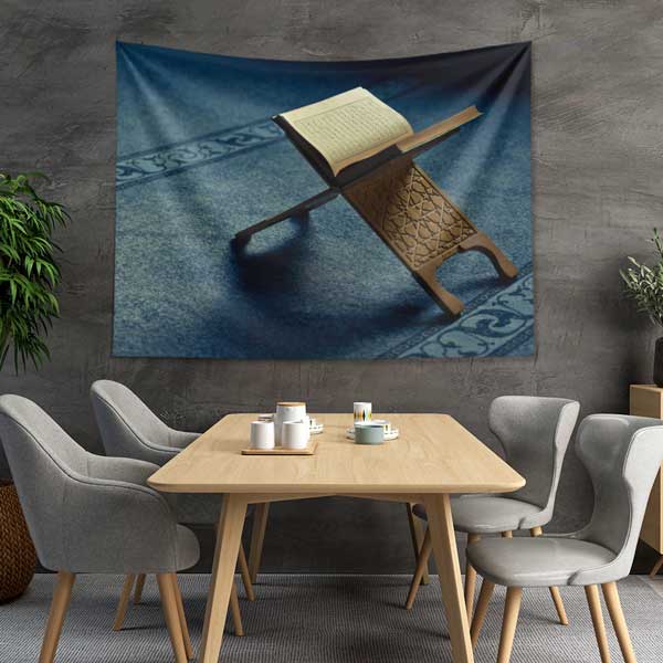 islami-duvar-dekoru-10621-02 Kur’an-ı Kerim Rahle Üzerinde Duvar Örtüsü 10621