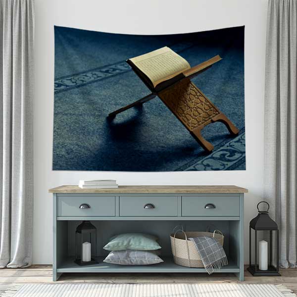 islami-duvar-dekoru-10621-03 Kur’an-ı Kerim Rahle Üzerinde Duvar Örtüsü 10621