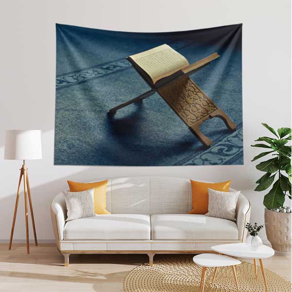 islami-duvar-dekoru-10621-04 Kur’an-ı Kerim Rahle Üzerinde Duvar Örtüsü 10621