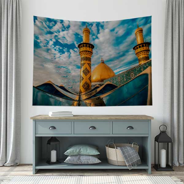 islami-duvar-sanati-10558-02 İmam Ali Külliyesi Altın Kubbe Duvar Örtüsü 10558