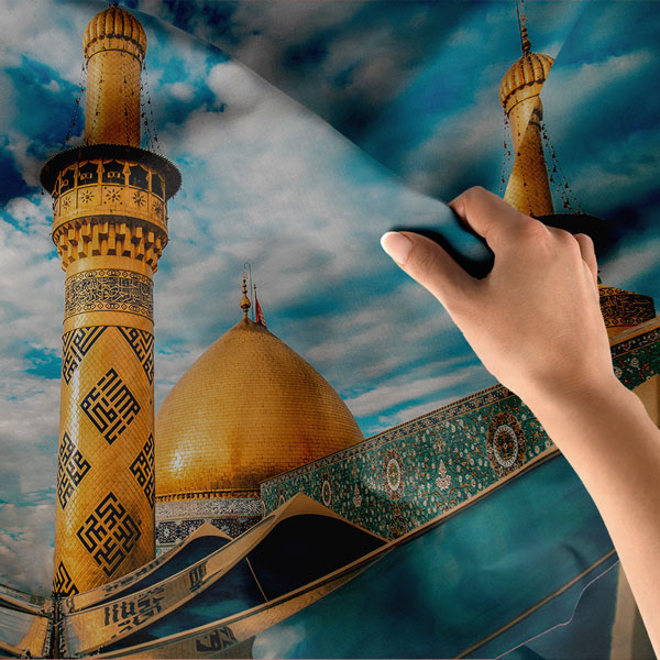 islami-duvar-sanati-10558-05 İmam Ali Külliyesi Altın Kubbe Duvar Örtüsü 10558