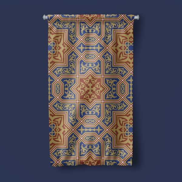 İslami Desen Duvar Flaması 10653