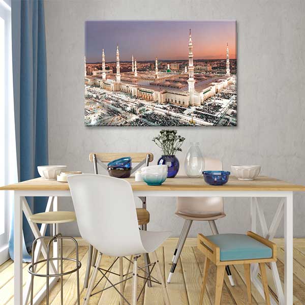 Medine Mescid-i Nebevi Panoramik Manzaralı Kanvas Duvar Tablosu – 10900