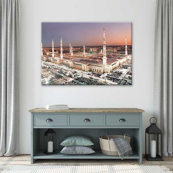 Medine Mescid-i Nebevi Panoramik Manzaralı Kanvas Duvar Tablosu – 10900