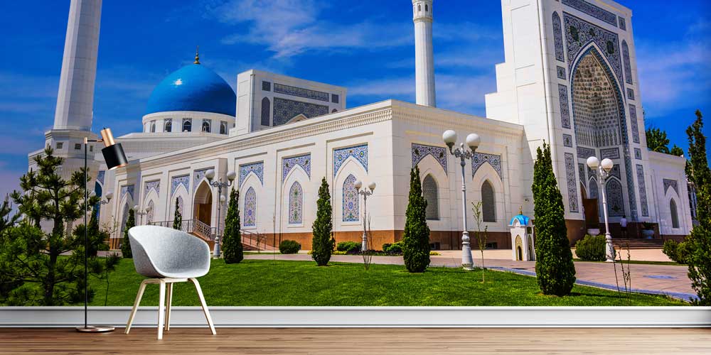 Mavi Kubbeli Özbekistan Cami Duvar Kağıdı 10440