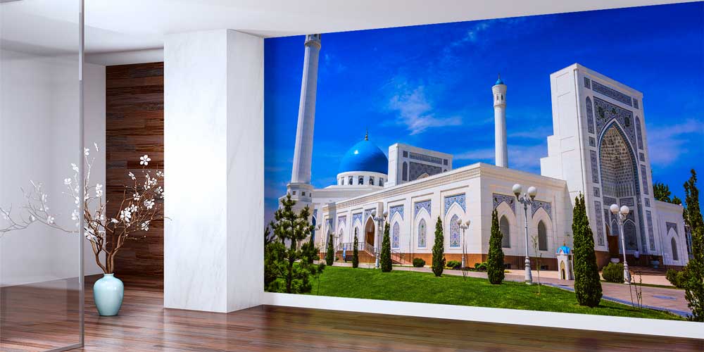 Mavi Kubbeli Özbekistan Cami Duvar Kağıdı 10440