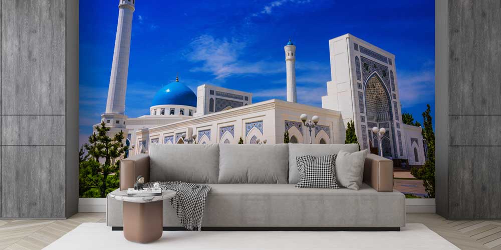 Mavi Kubbeli Özbekistan Cami Duvar Kağıdı 10440