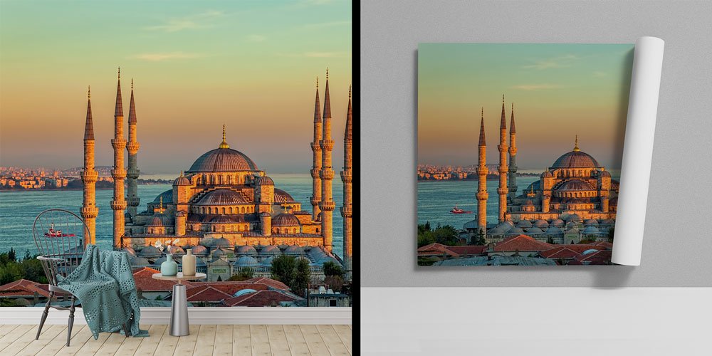 istanbul-cami-duvar-kagidi-6176-00 Türkiye Camileri Duvar Kağıdı 6176