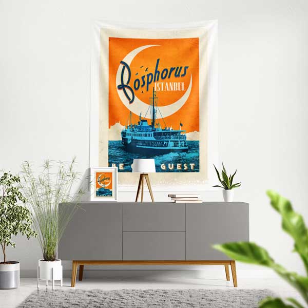 Bosphorus İstanbul Duvar Örtüsü 11838